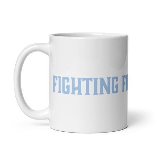 White T1D Fight Mug