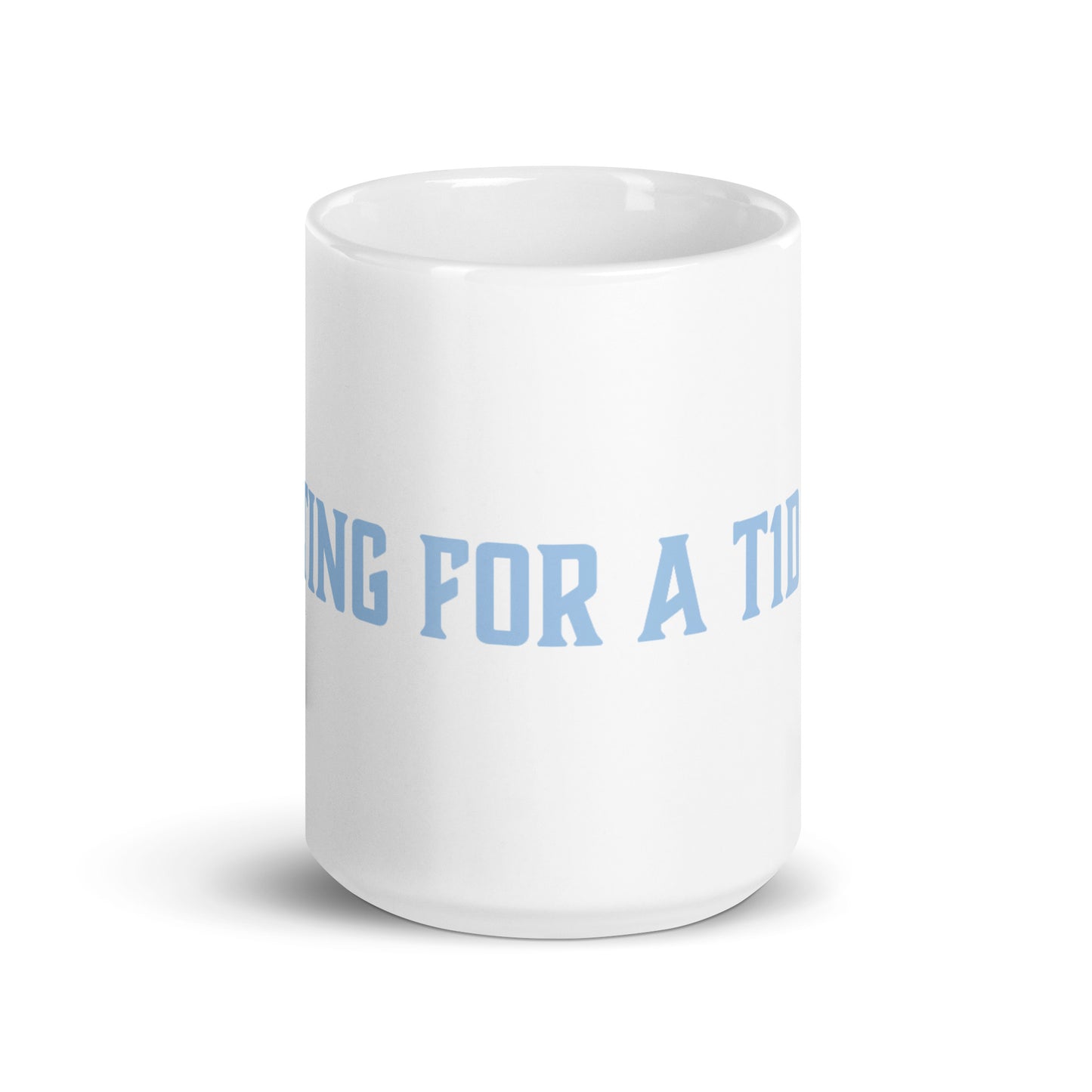 White T1D Fight Mug