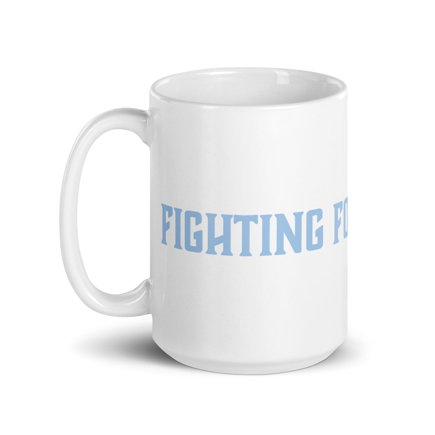 White T1D Fight Mug