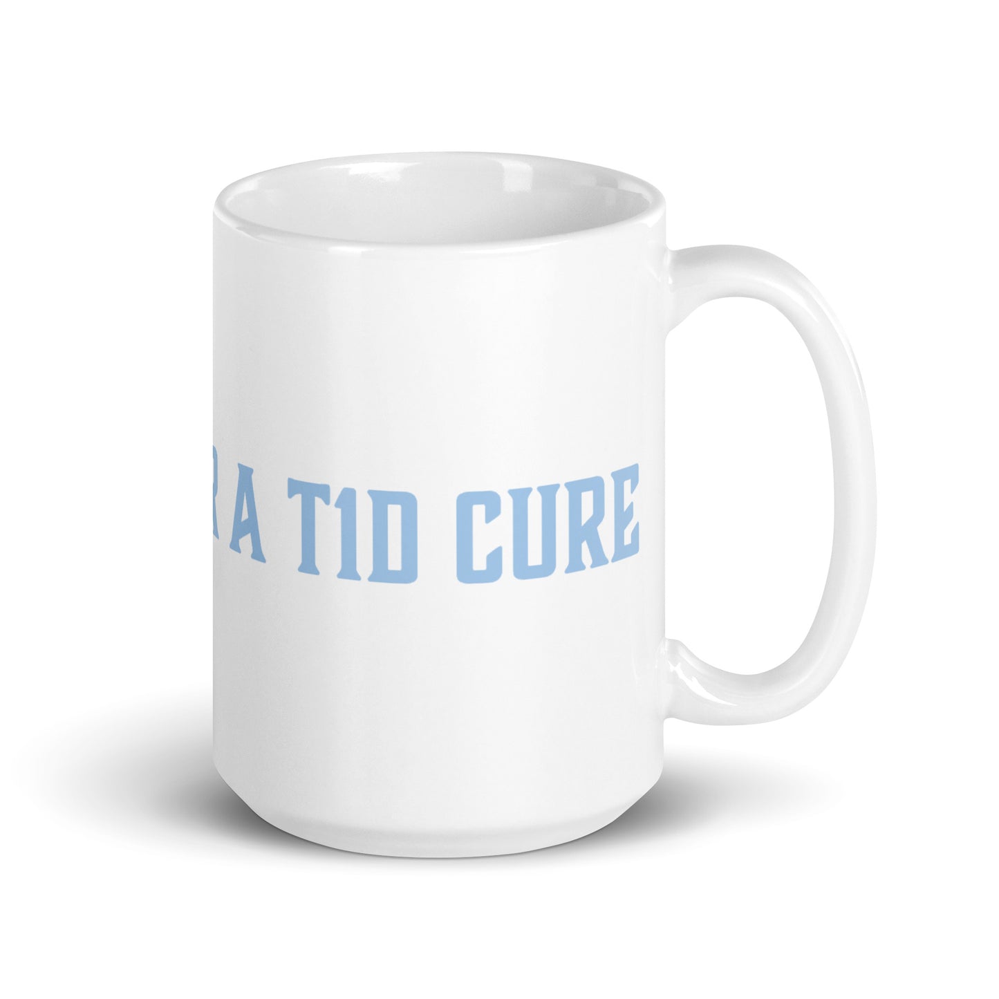 White T1D Fight Mug