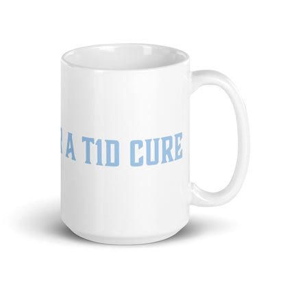 White T1D Fight Mug