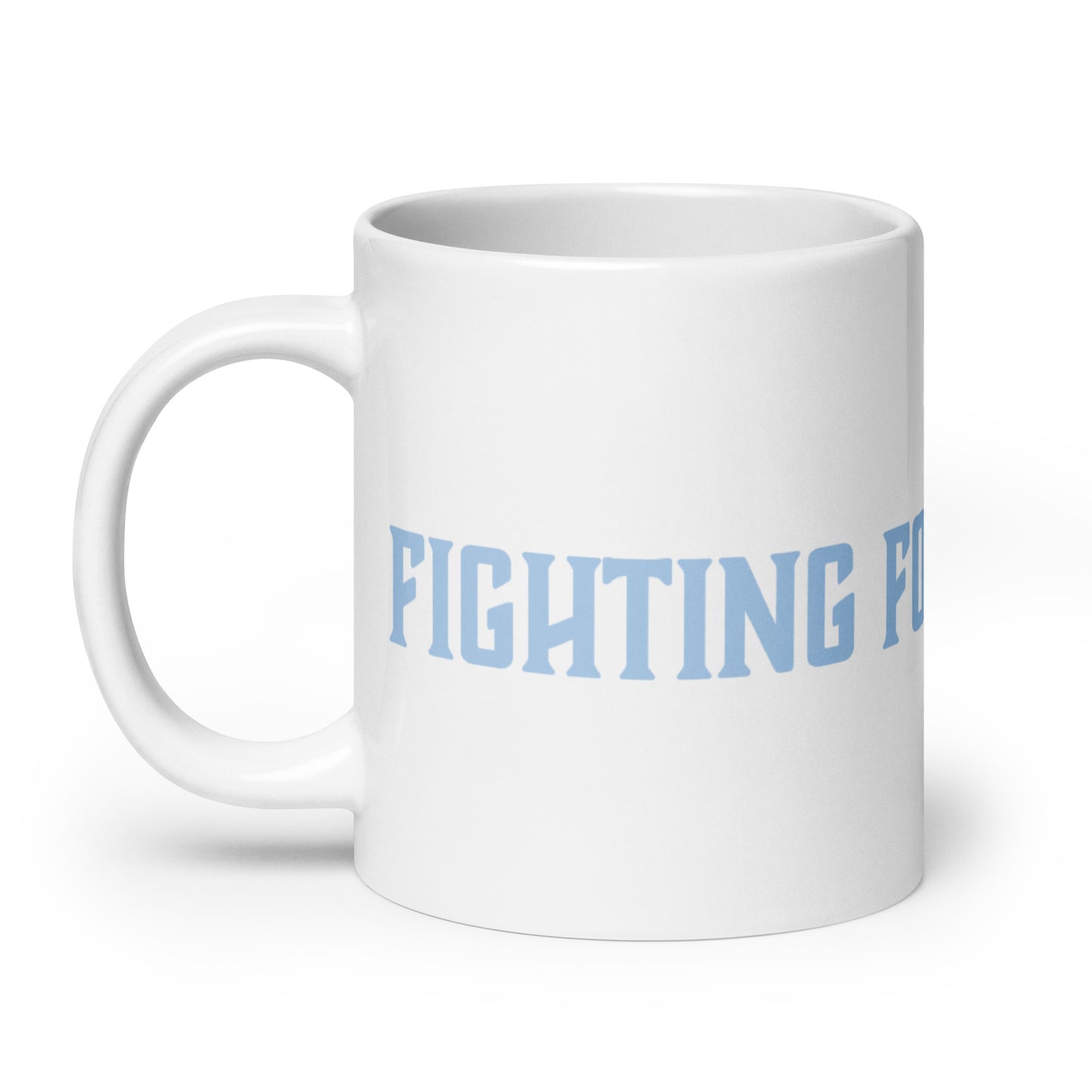 White T1D Fight Mug