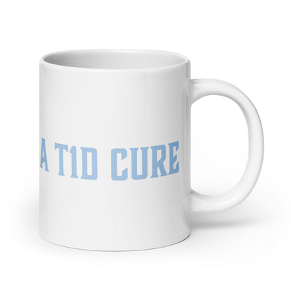 White T1D Fight Mug